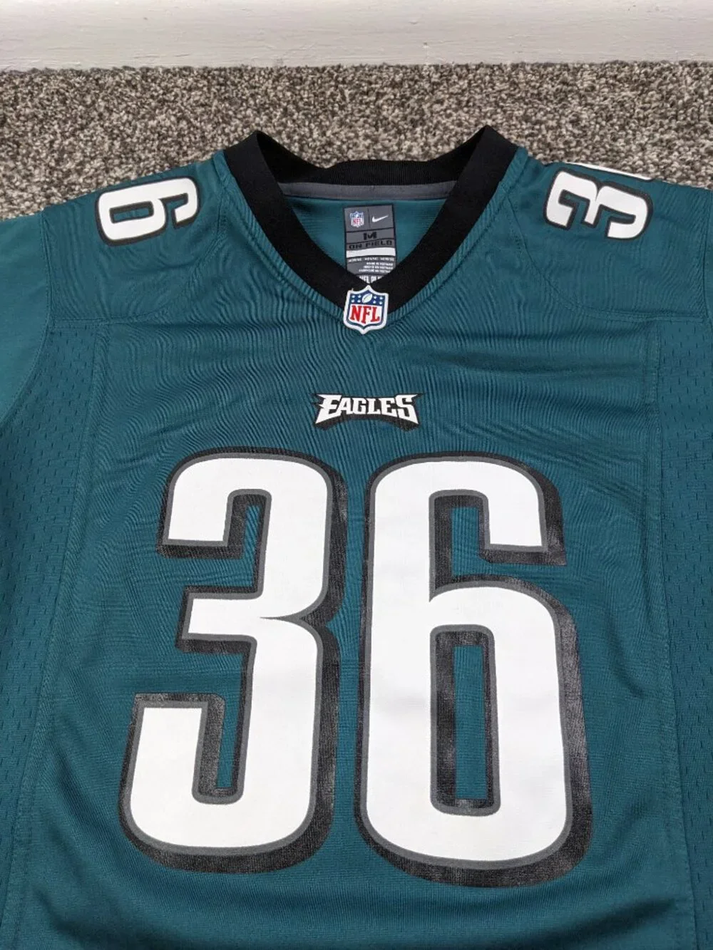 Philadelphia Eagles Jersey Nike On Field Jay Ajayi Green Youth Boys Medium
